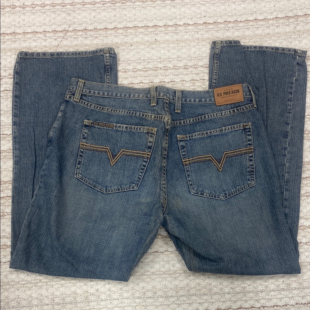 U.S. Polo Assn. Blue Relaxed Fit Jeans with Classic Design